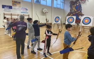 Tir à l'arc à l'école des Vosges